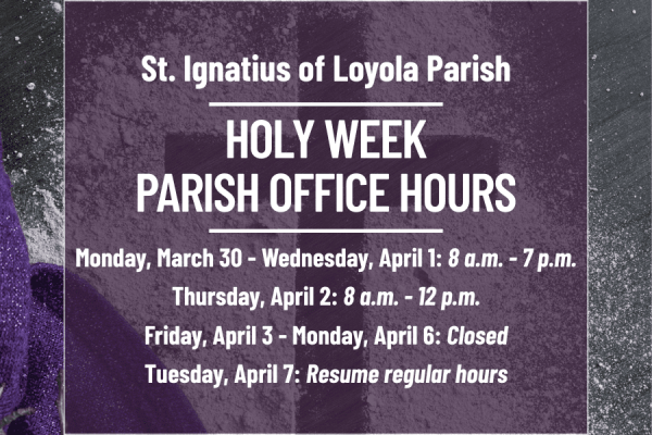 Holy Week Office Hours