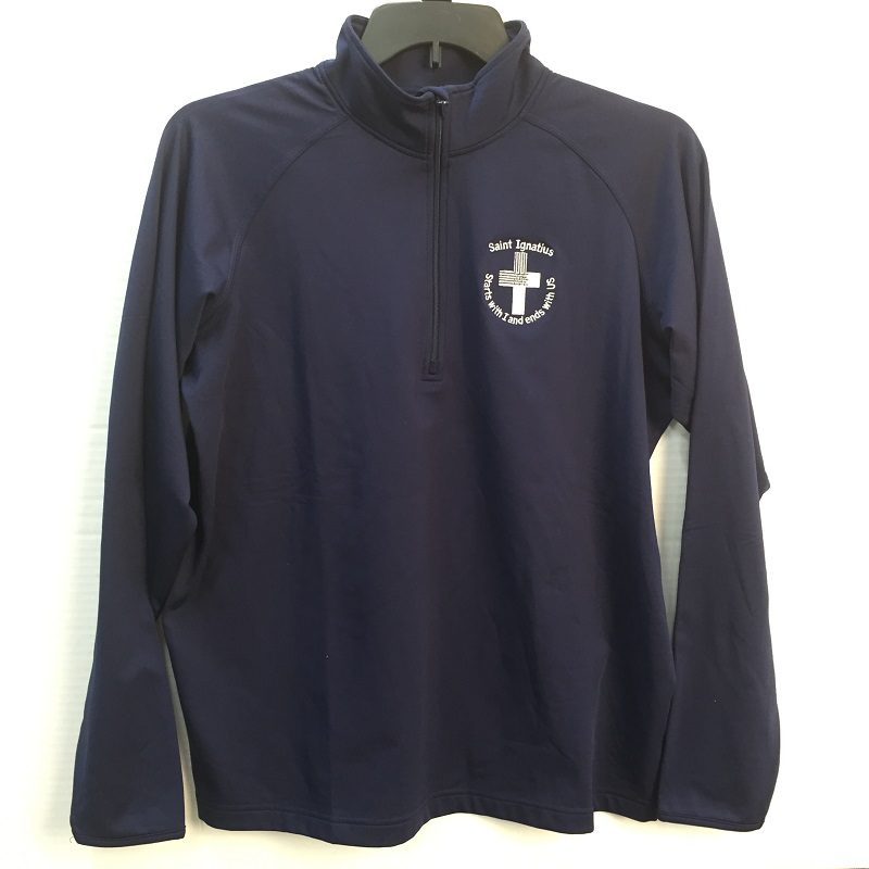 Uniform- Adult Thicker Brushed Backing 1/4 Zip Dry Fit – Navy – St ...