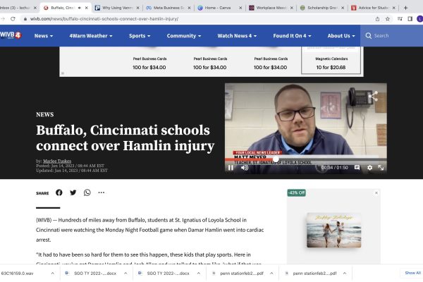 Buffalo, Cincinnati schools connect over Hamlin injury